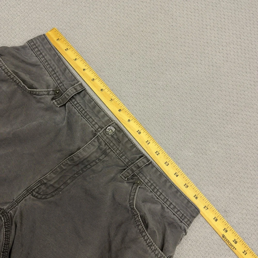 North Face Pants Mens 34x30 Gray Cotton Canvas Straight Leg Workwear Casual